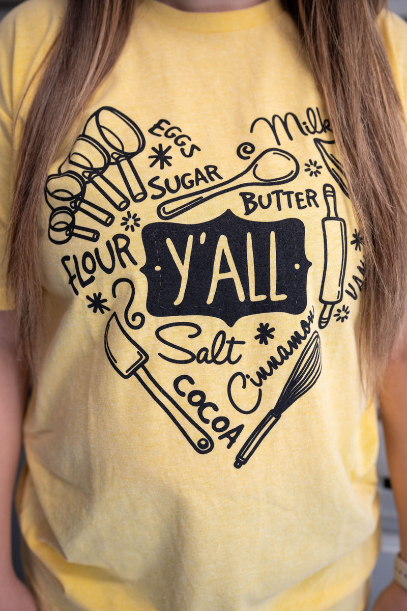 Love Cooking Short Sleeve Y'all Sweet Tea